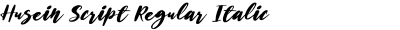 Husein Script Regular Italic